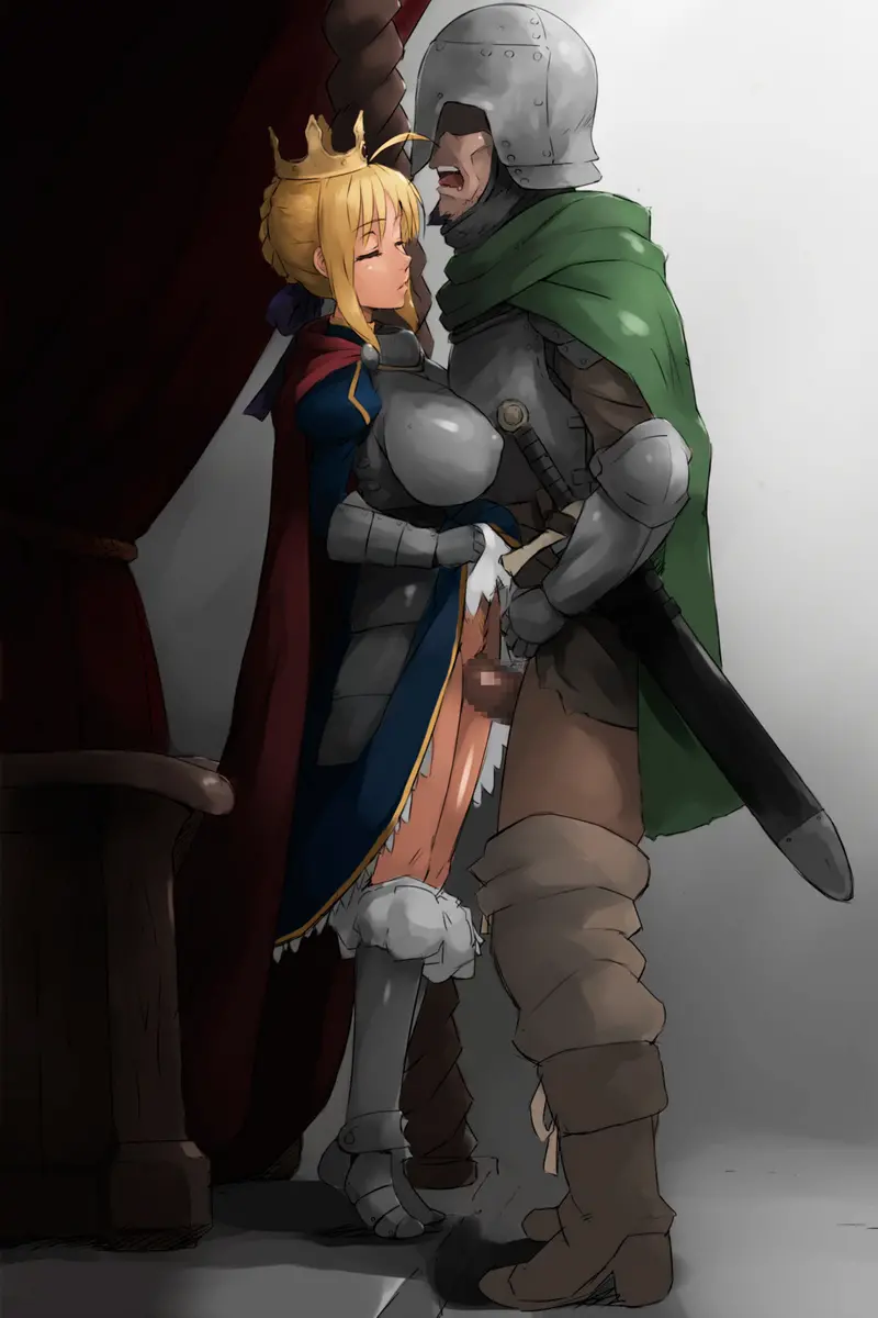 Shuudan Haramashi Yuuhei Shussan Bakunyuu Fate Saber (Arthur-Ou) | Gang-Banged, Prison-Birthing Big Boobed King Arthur
